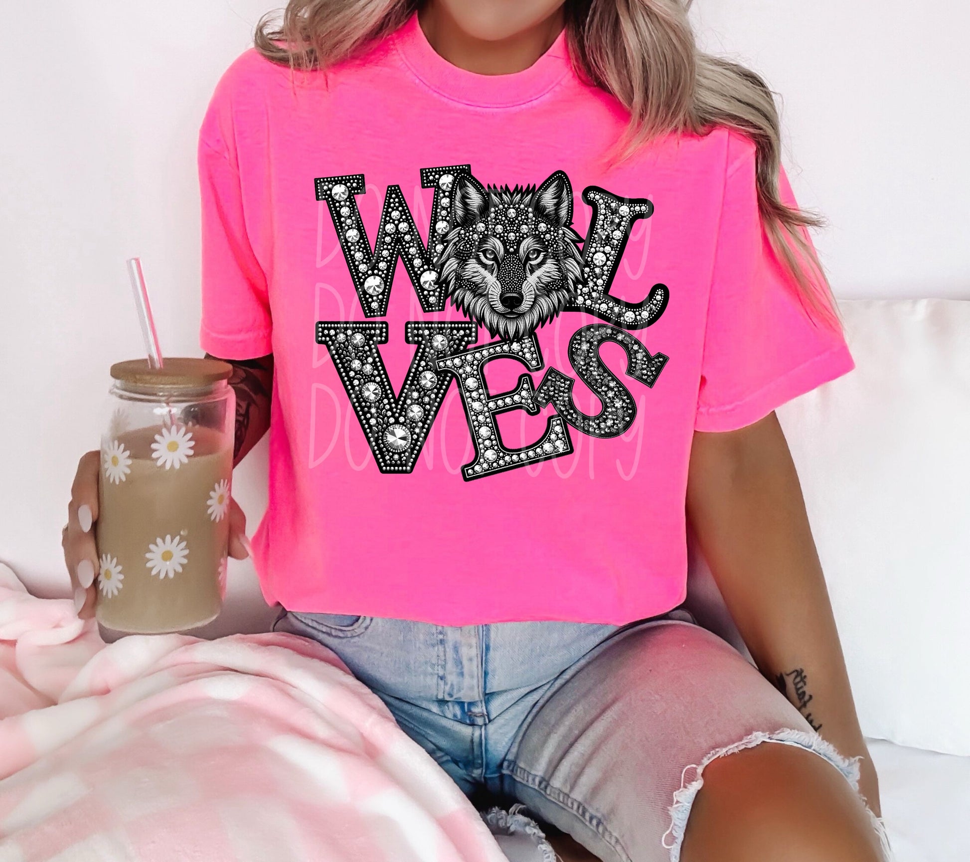 Rhinestone Spirit Mascots DTF Transfer