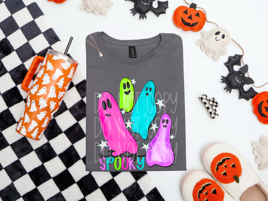 Stay Spooky Bright Ghost DTF Transfer