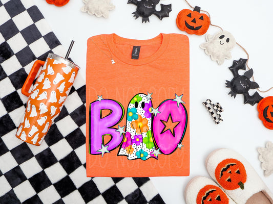 Boo Floral Ghost DTF Transfer