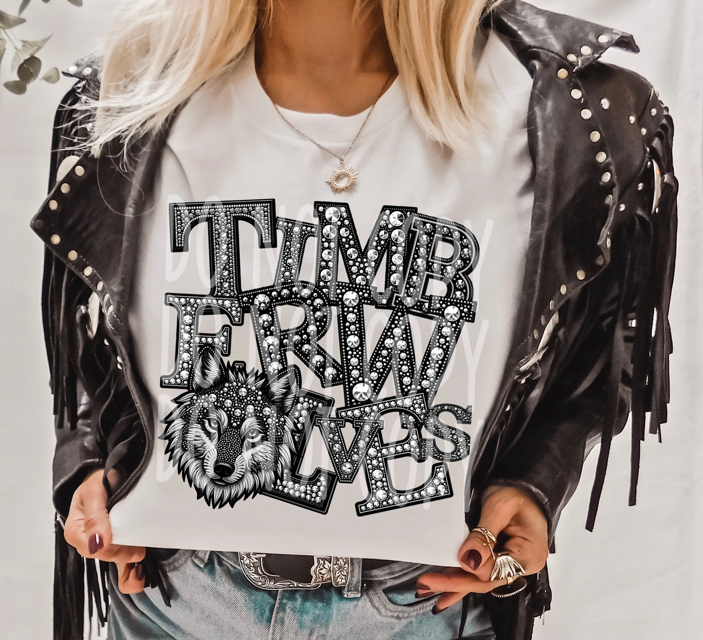 Rhinestone Spirit Mascots DTF Transfer