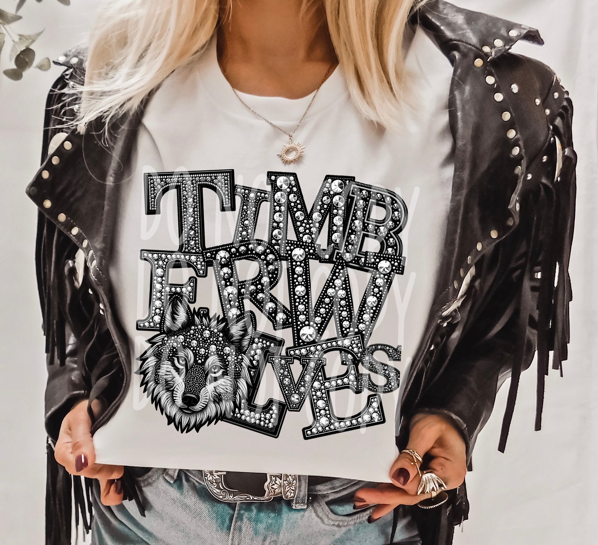 Rhinestone Spirit Mascots DTF Transfer