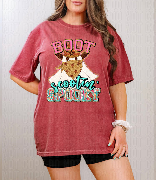 Boot Scootin' Spooky Brushstroke Dalmatian Dots DTF Transfer