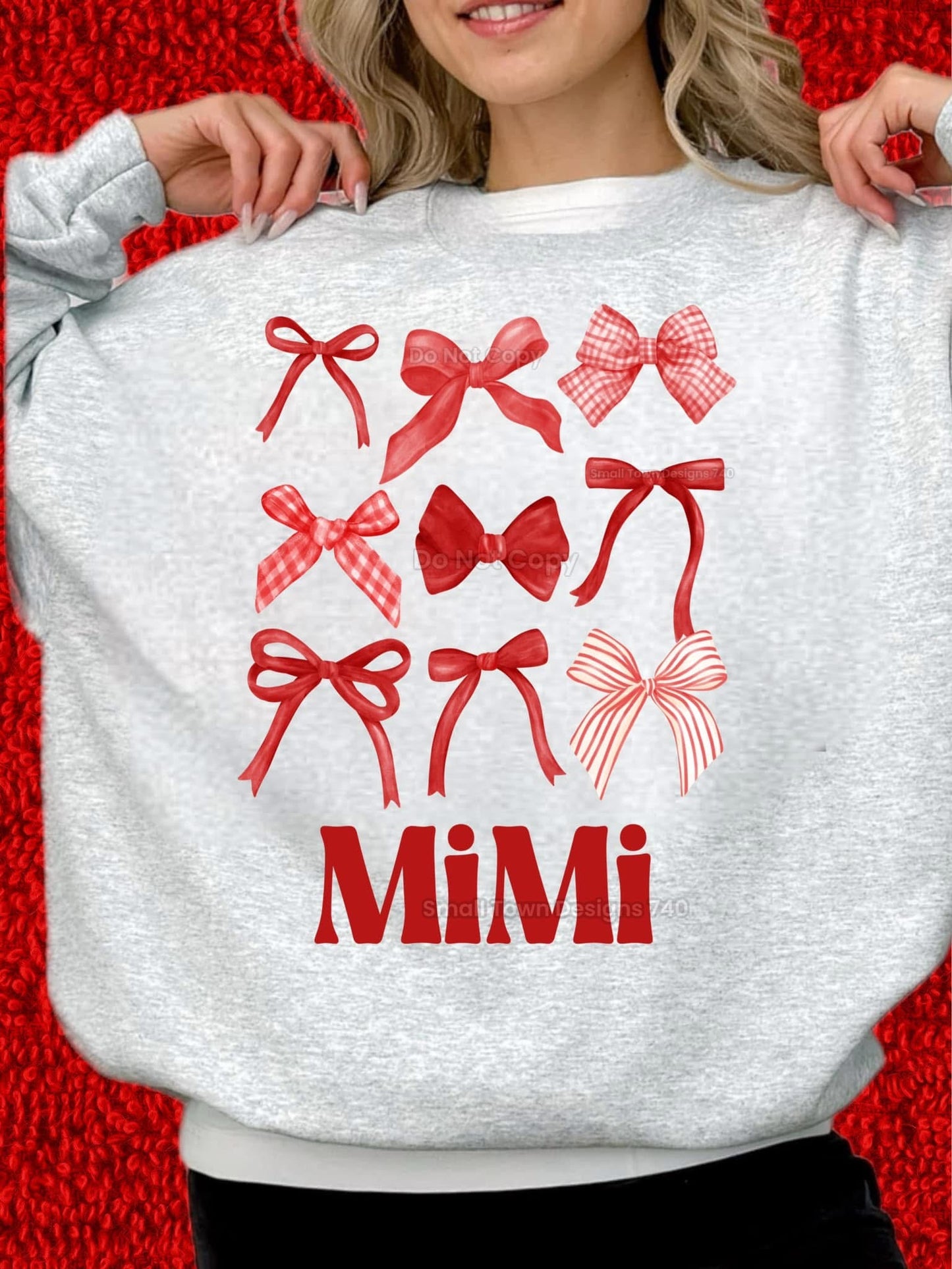 Mimi Red Coquette DTF Transfer