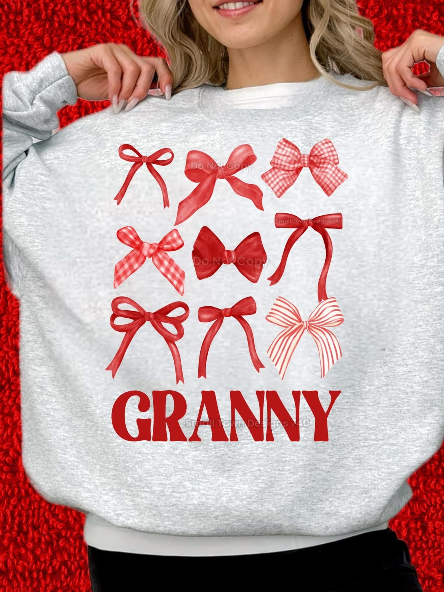 Granny Red Coquette DTF Transfer