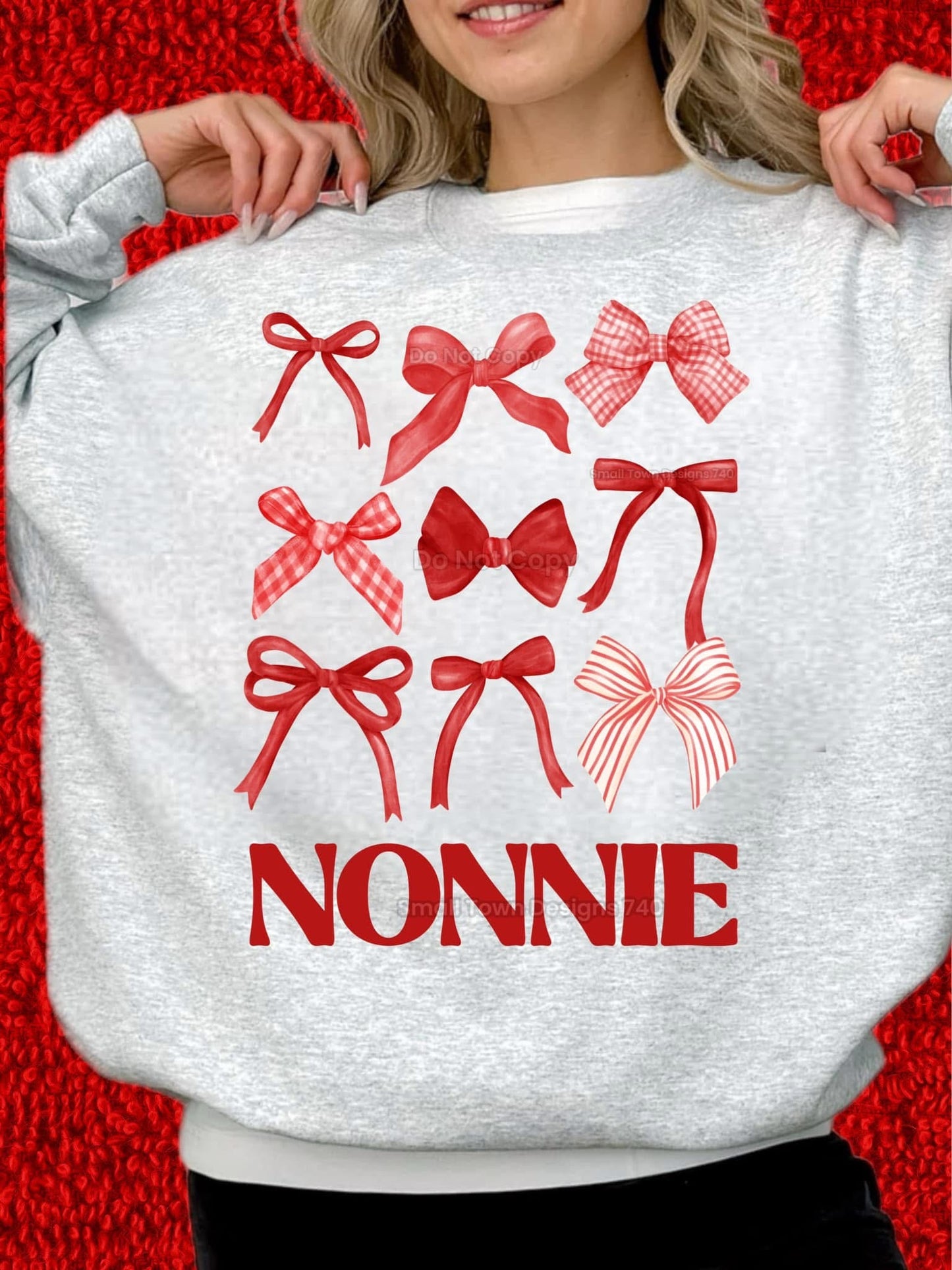 Nonnie Red Coquette DTF Transfer