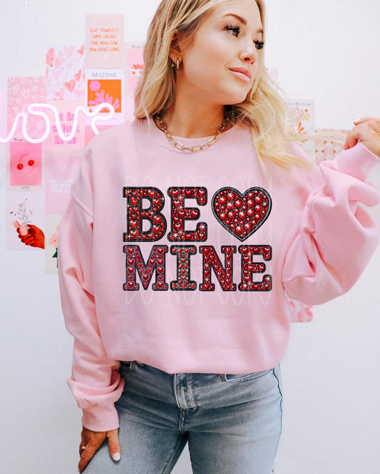 Be Mine Rhinestone DTF Transfer