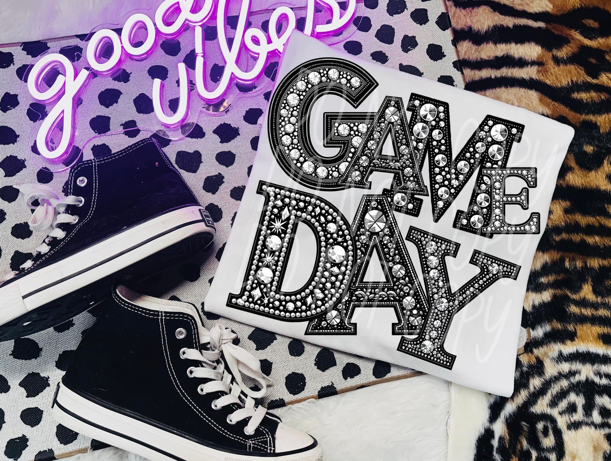 Rhinestone Game Day DTF Transfer