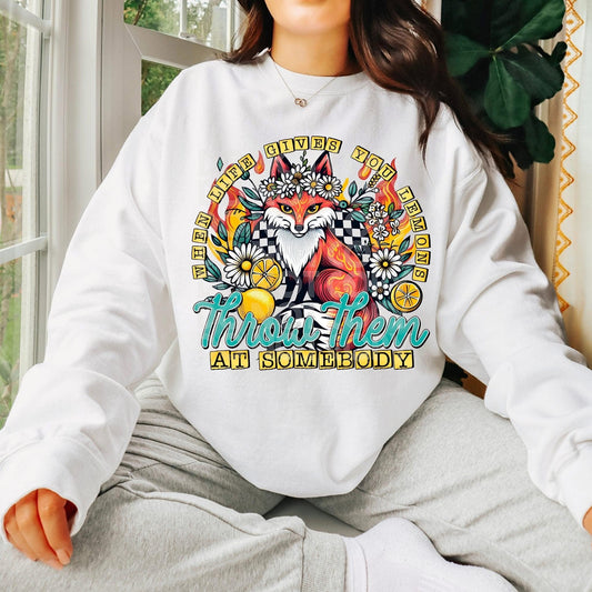 When Life Gives You Lemons Throw Them At Somebody DTF Transfer