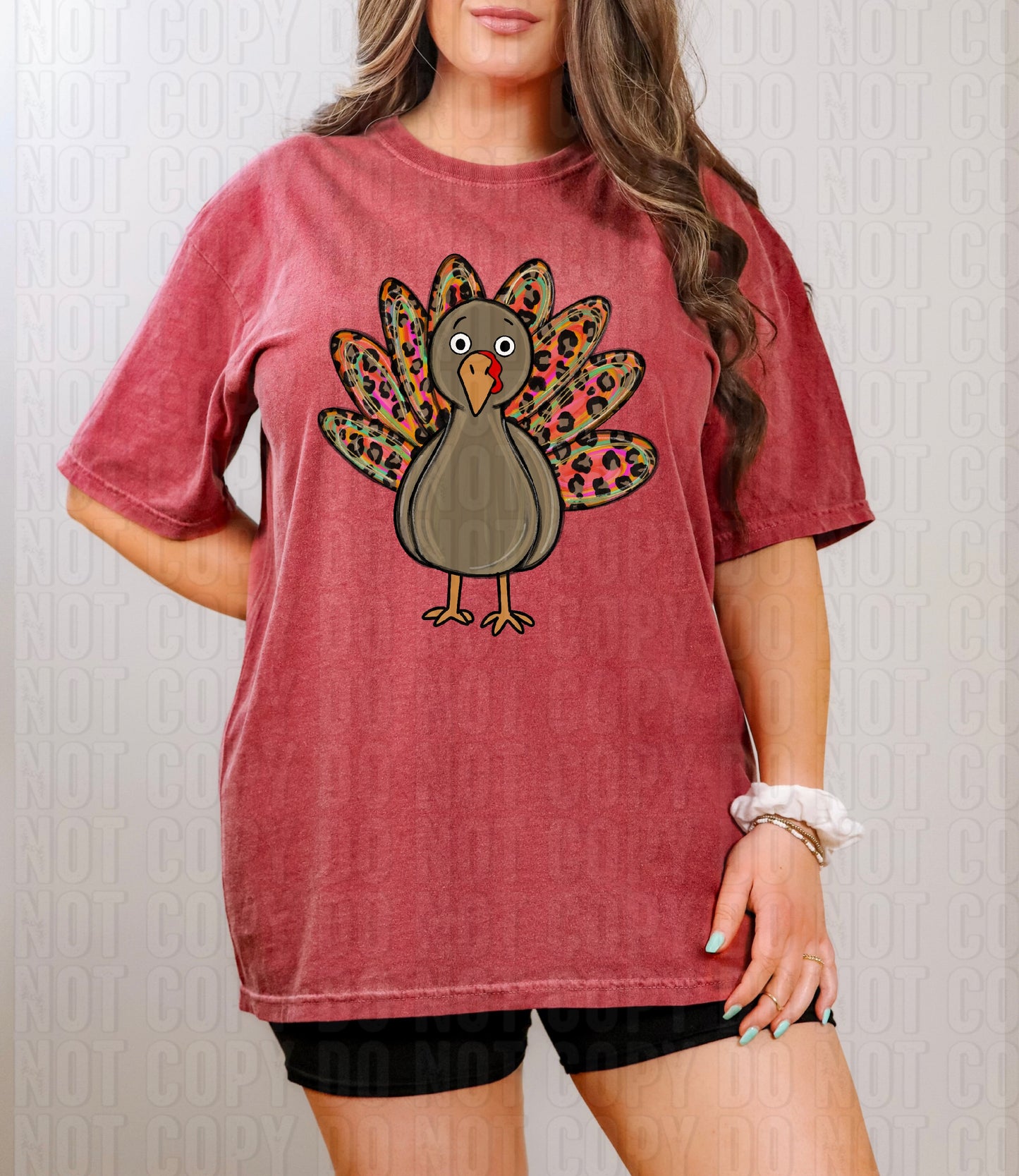 Colorful Cheetah Turkey DTF Transfer