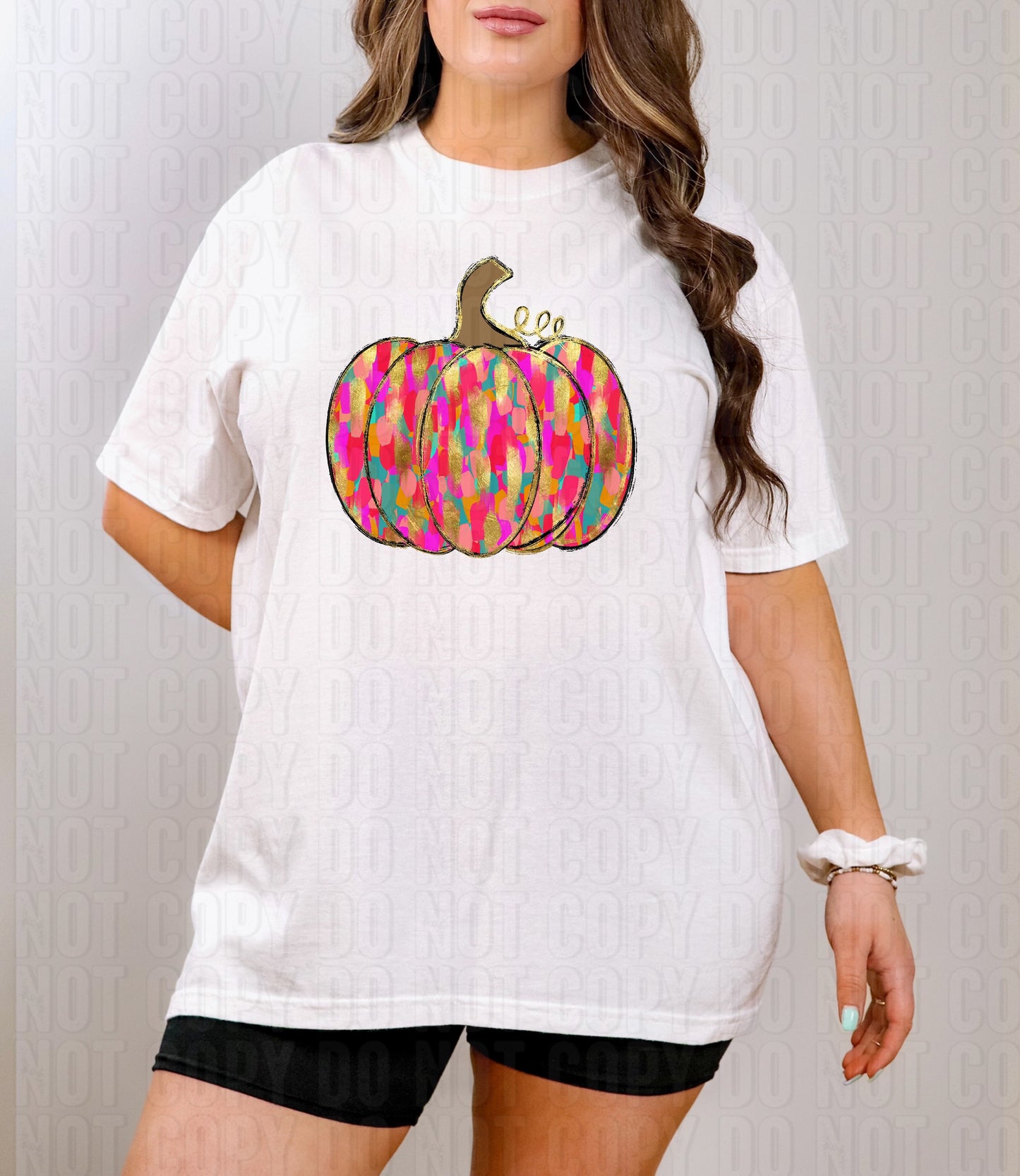 Pumpkin Bright Brushstroke DTF Transfer