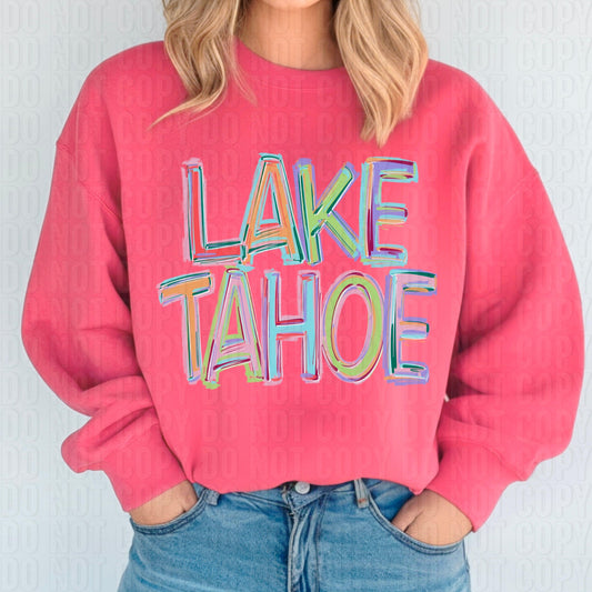 Lake Tahoe Titled Word DTF Transfer