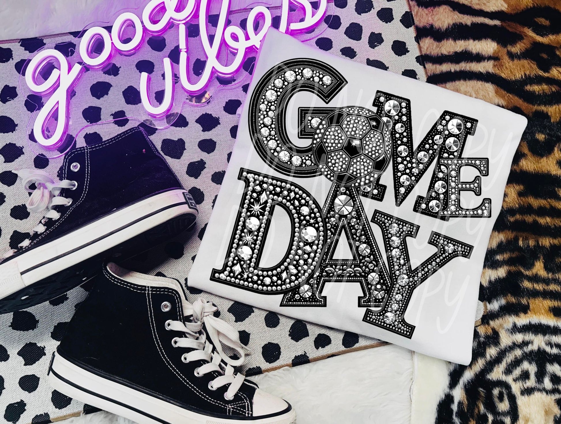 Rhinestone Game Day DTF Transfer