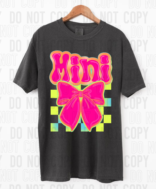 Mini Neon Coquette DTF Transfer