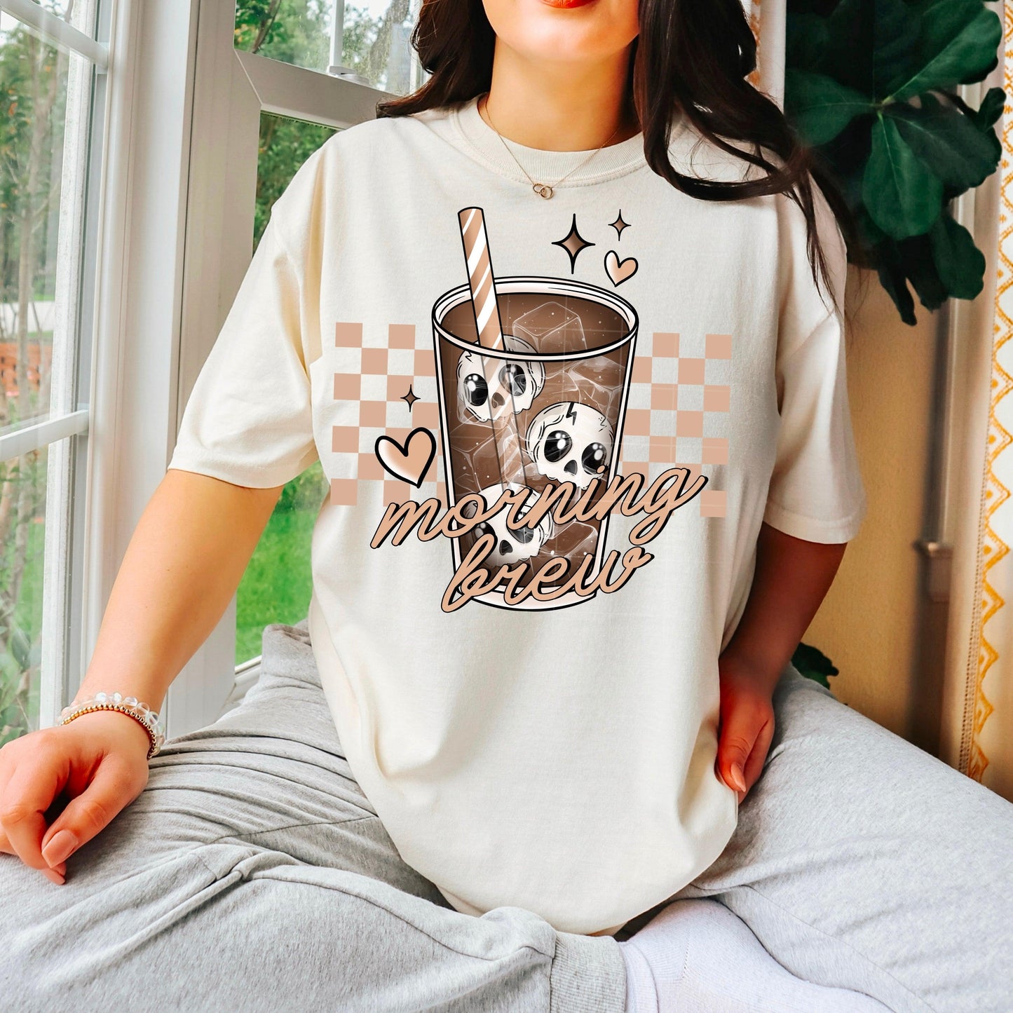 Morning Brew Skeletons DTF Transfer