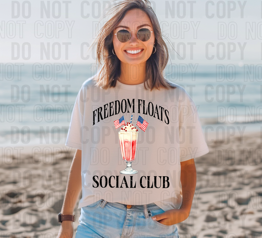 Freedom Floats Social Club DTF Transfer