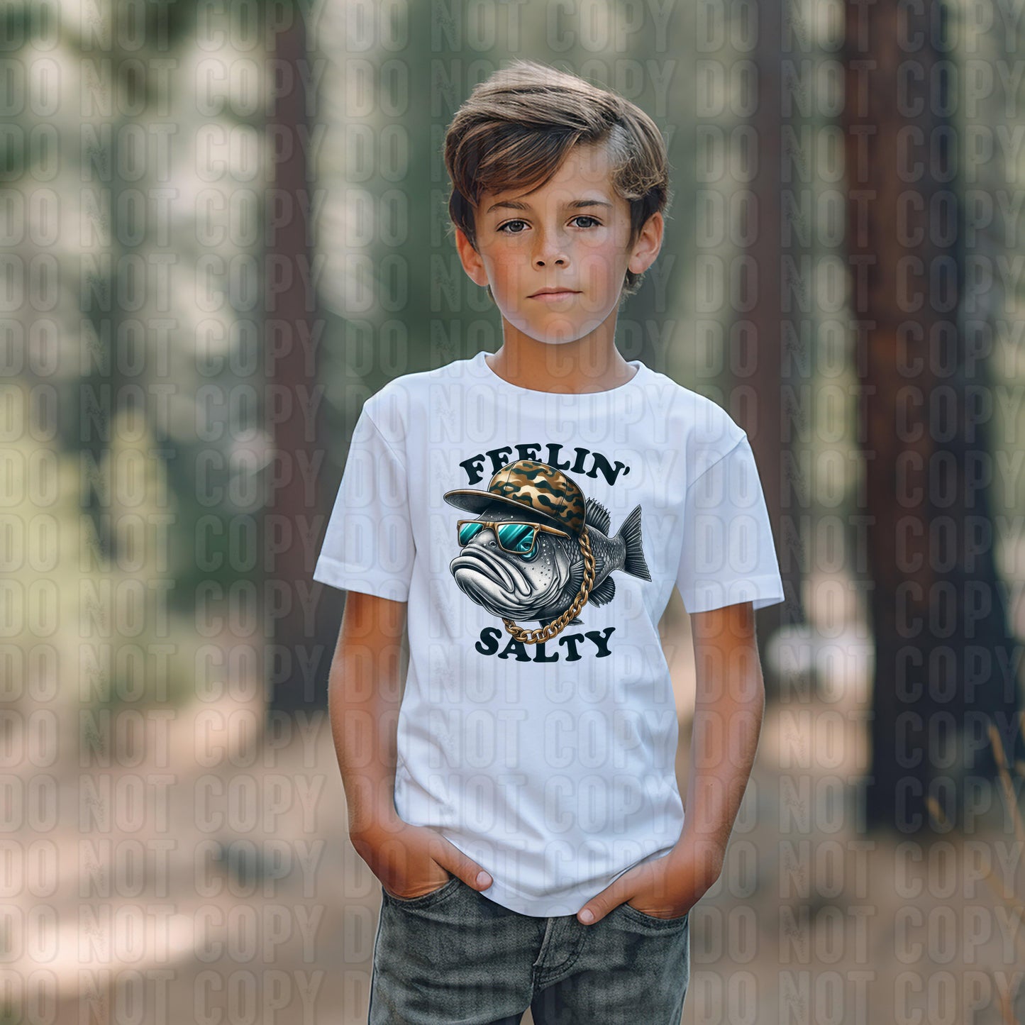 Feelin' Salty Fish DTF Transfer