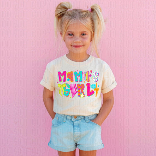 Mama's Girl Retro Colorful DTF Transfer