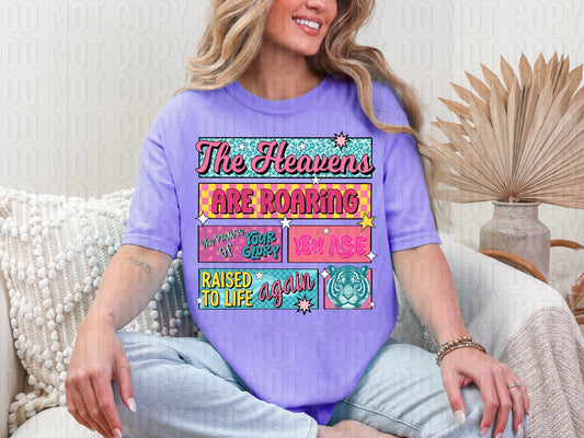 Roaring Retro Colorful DTF Transfer