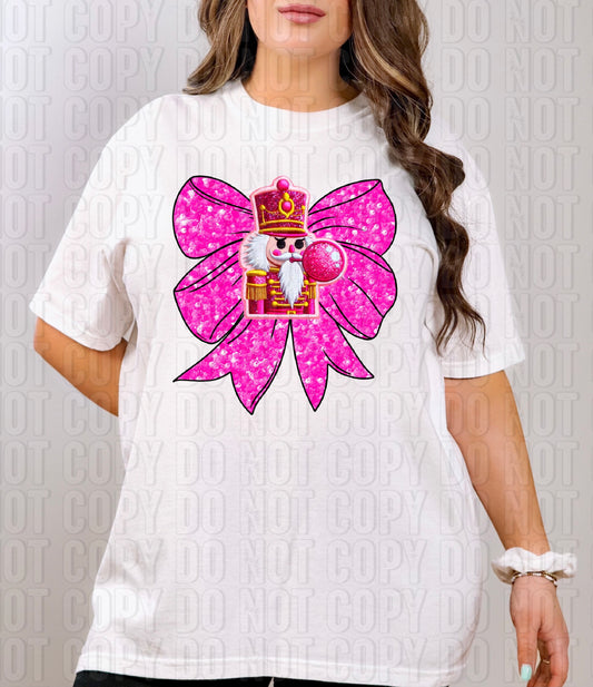 Pink Bow Bubble Nutcracker 2 DTF Transfer