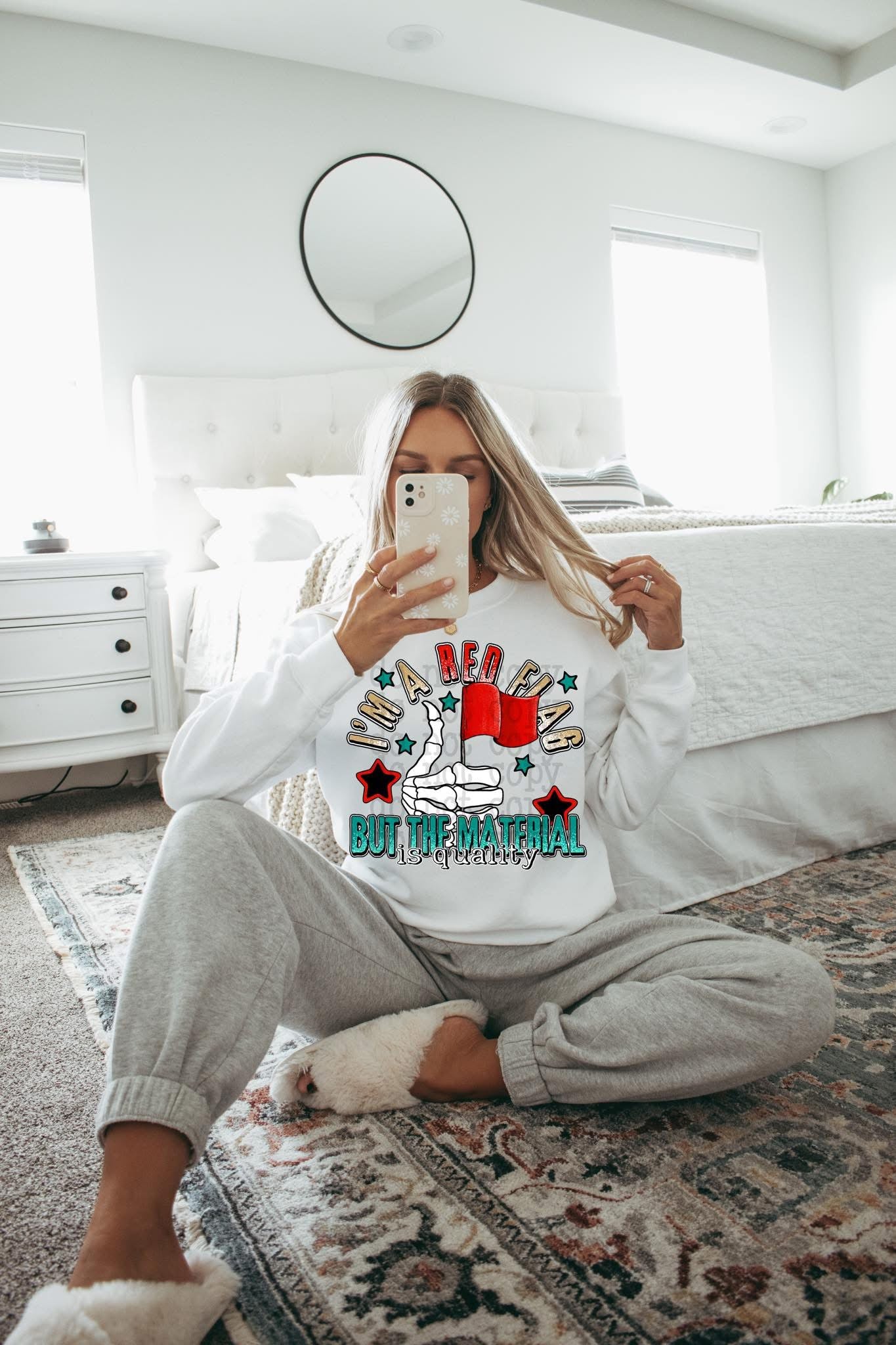 I'm A Red Flag But The Material Is Quality DTF Transfer