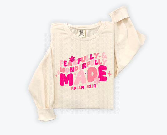 Fearfully & Wonderfully Made Pinks DTF Transfer