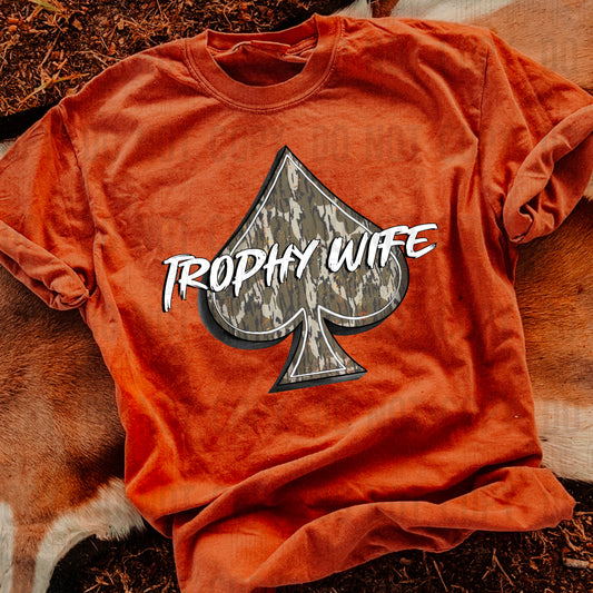 Trophy Wife Camo DTF Transfer