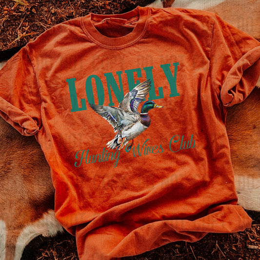 Lonely Hunting Wives Club DTF Transfer