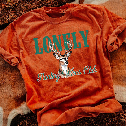Lonely Hunting Wives Club Deer DTF Transfer