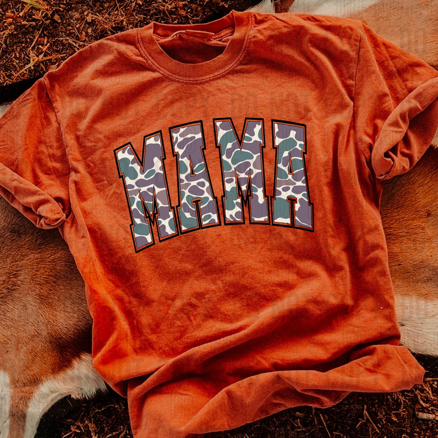 Mama Duck Camo DTF Transfer