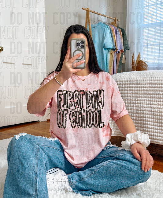 First Day Of School DTF Transfer