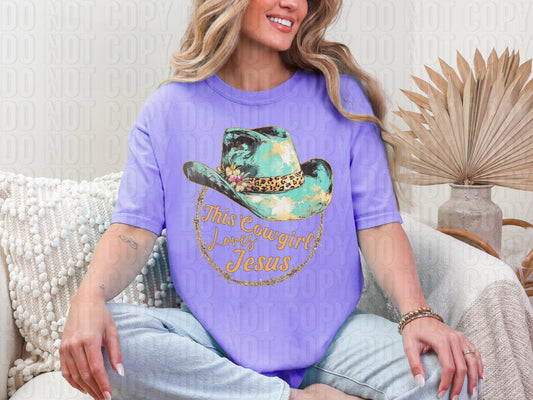 This Cowgirl Loves Jesus DTF Transfer