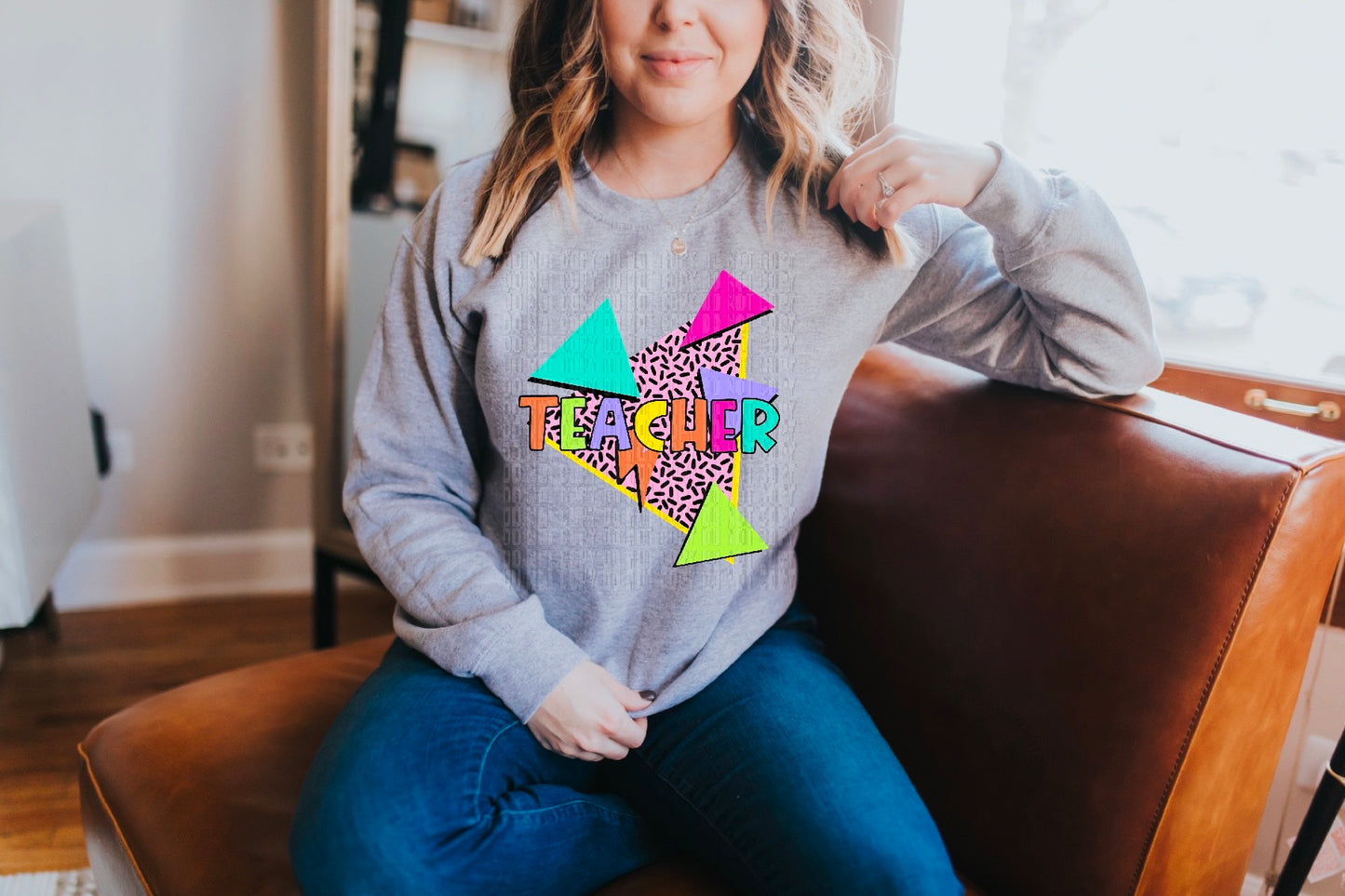 90's Theme Teacher DTF Transfer