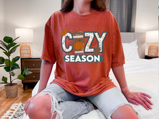 Cozy Season (Fall) Faux Embroidery DTF Transfer