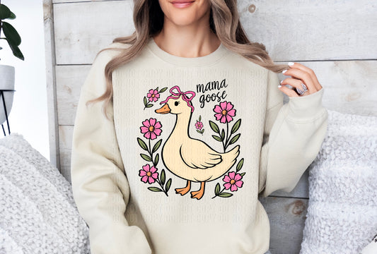 Mama Goose Pink DTF Transfer