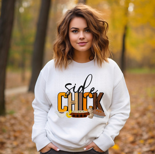 Side Chick Faux Embroidery DTF Transfer