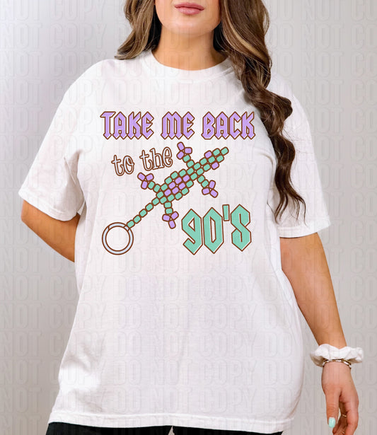 Take Me Back To The 90's Purple DTF Transfer