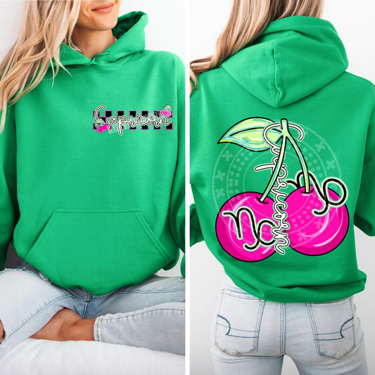 Capricorn Birth Month Cherry Front/Back DTF Transfer