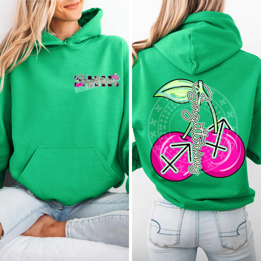 Sagittarius Birth Month Cherry Front/Back DTF Transfer