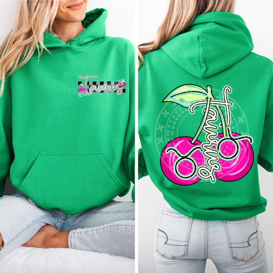 Taurus Birth Month Cherry Front/Back DTF Transfer