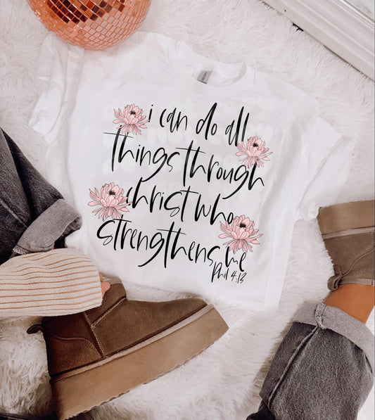 I Can Do All Things Through Christ DTF Transfer