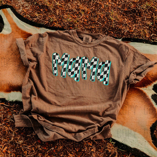 Mama Checkered DTF Transfer