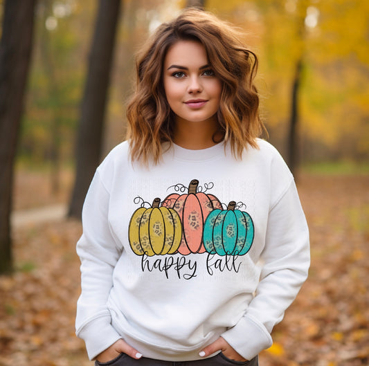 Happy Fall Ya'll Pumpkins DTF Transfer