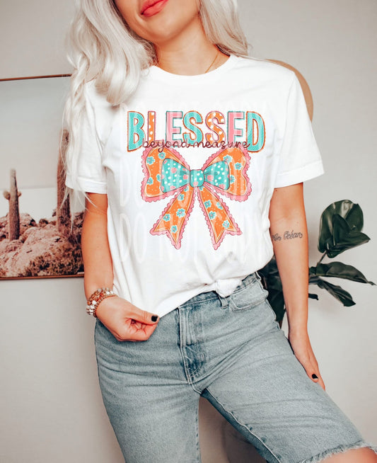 Blessed Beyond Measure Pastel Coquette DTF Transfer