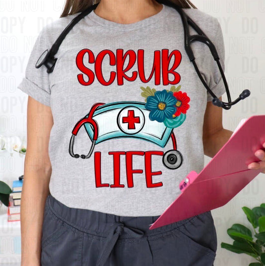 Scrub Life DTF Transfer