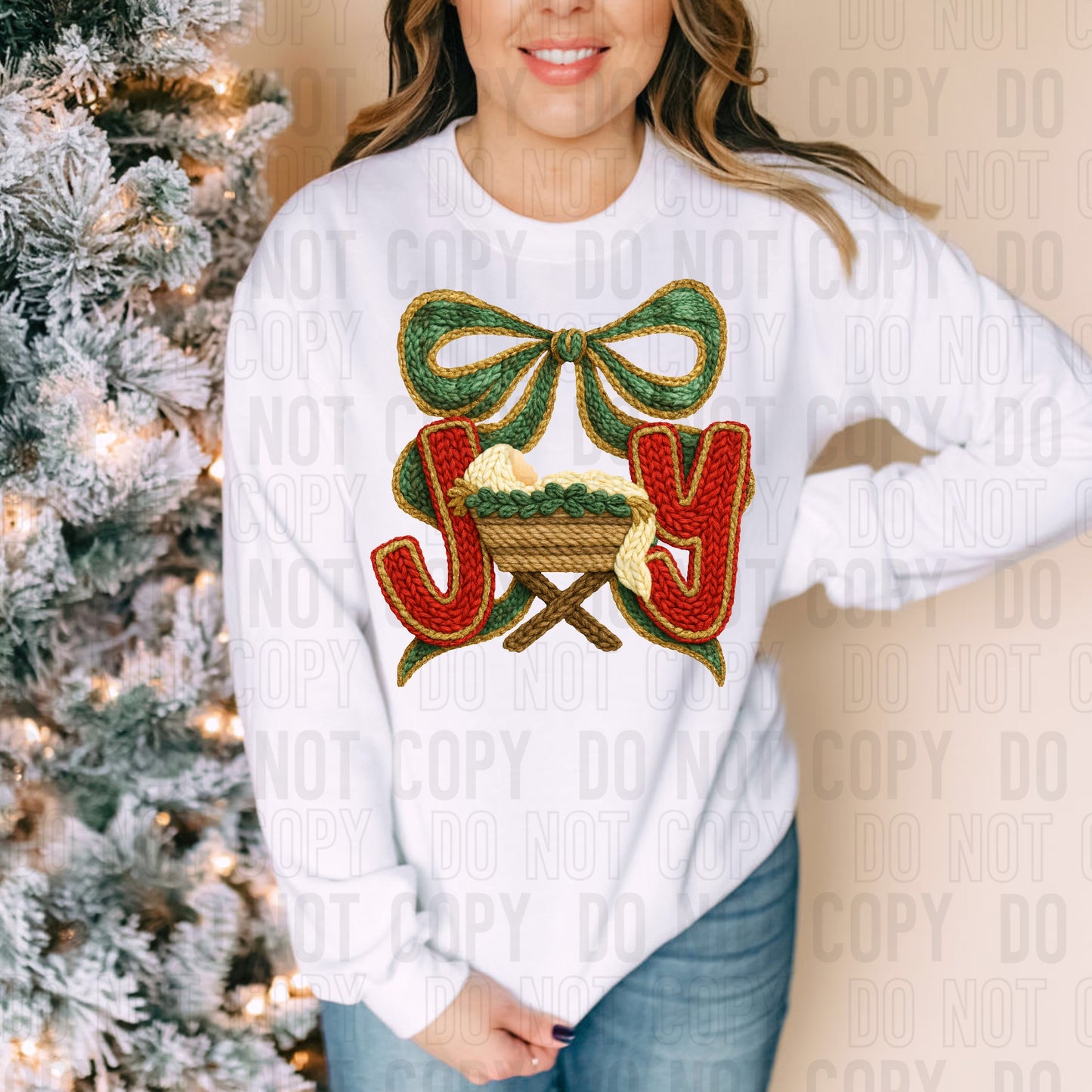 Joy Manger Yarn Faux DTF Transfer