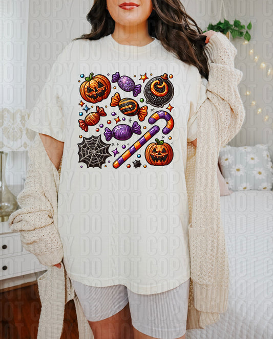 Halloween Candy Icons DTF Transfer