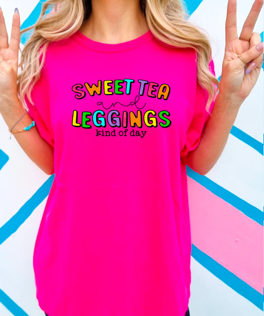 Sweet Tea and Leggings DTF Transfer