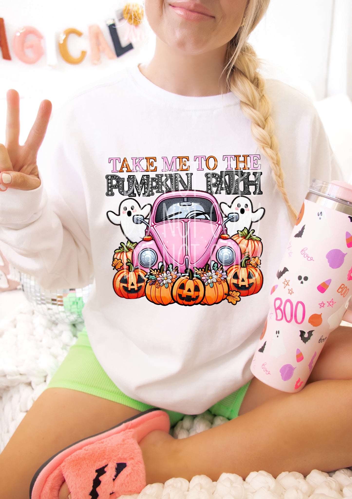 Take Me To The Pumpkin Patch Rhinestones DTF Transfer