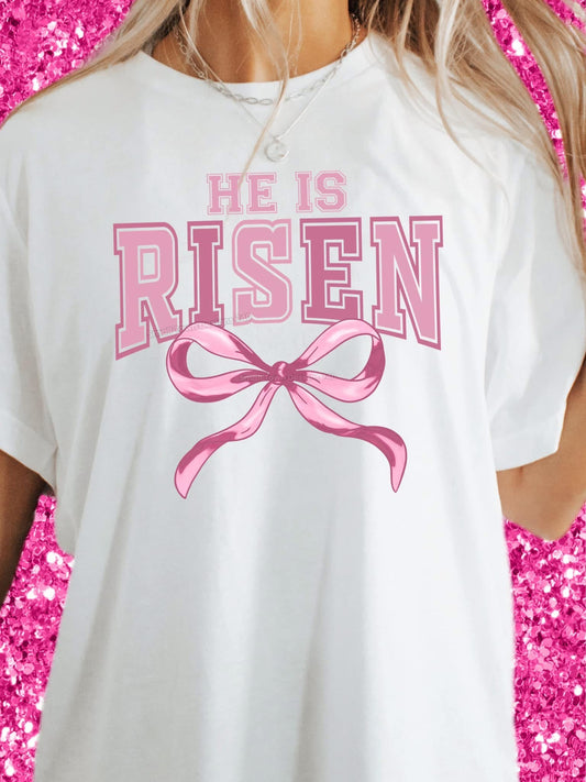 He Is Risen Pink Coquette DTF Transfer