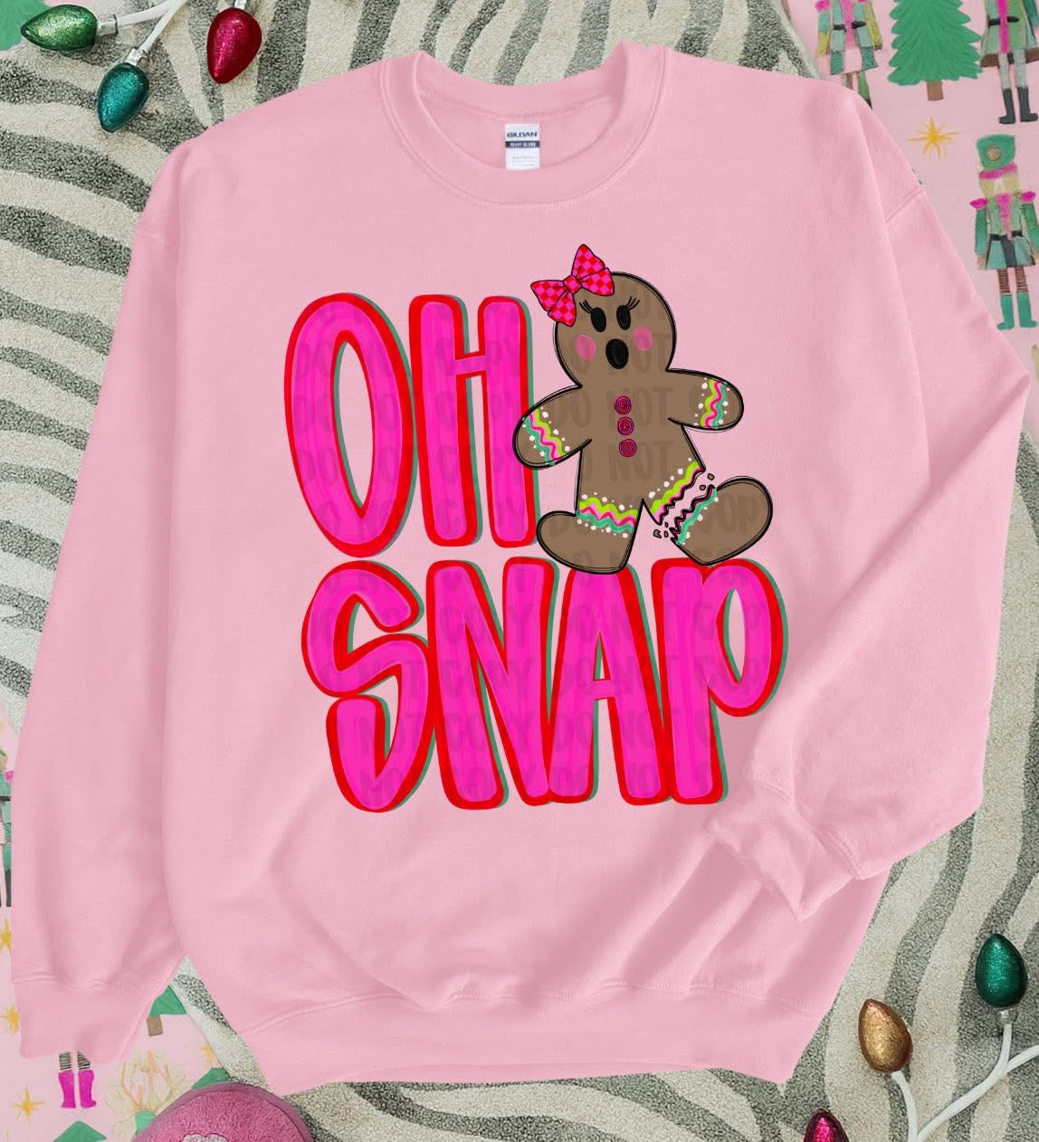 Oh Snap Girl Gingerbread DTF Transfer